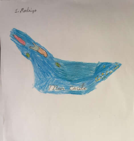 student drawing